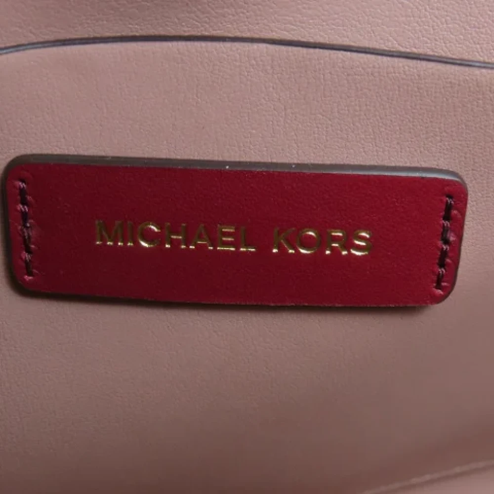 Michael Kors Pre-owned Leather handbags Red Dames