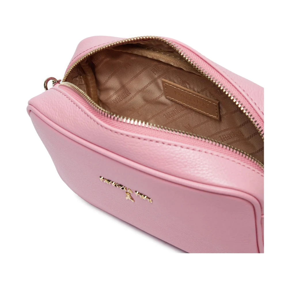 PATRIZIA PEPE Stijlvolle Leren Schoudertas Pink Dames