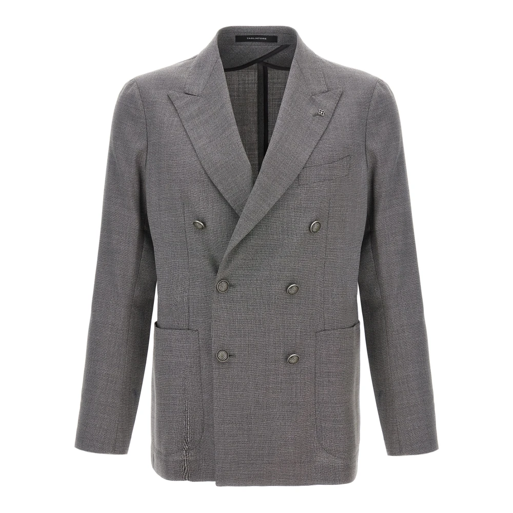 Tagliatore Mannelijk Grijs Jassen Heren, M, Wol, Montecarlo Blazer