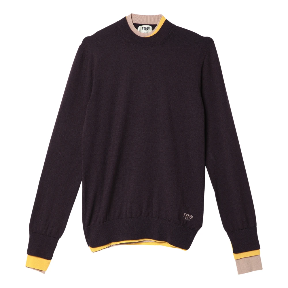 Fendi Ronde hals shirt Purple Dames