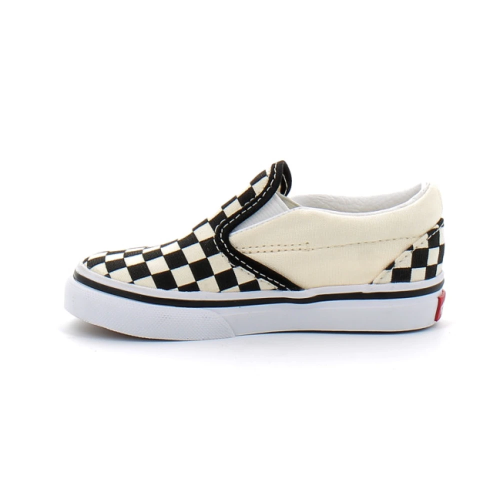 Vans Boys Multicolor Sneakers,, Black Check Slip-On Babies Size 21 Eu