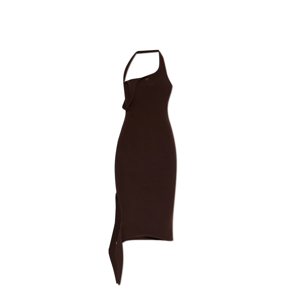 Courrèges Mouwloze Jurk Brown Dames