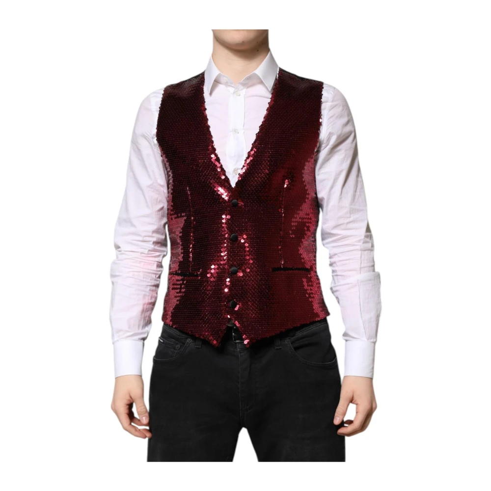 Dolce & Gabbana Uomo Rosso Abiti L, New,