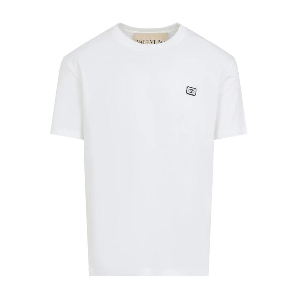 Valentino Men's White T-Shirts, L, Cotton T-Shirt
