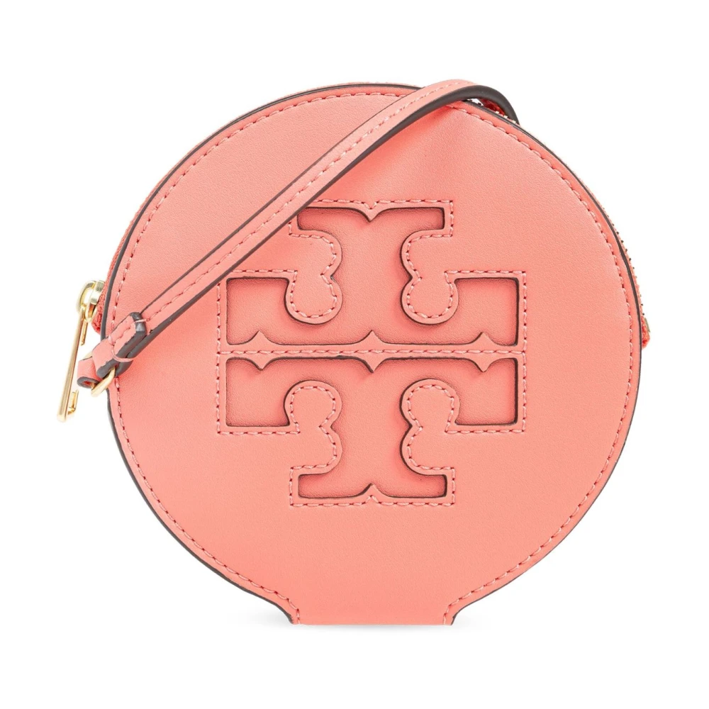 TORY BURCH Roze Leren Portemonnee met Polsband Pink Dames