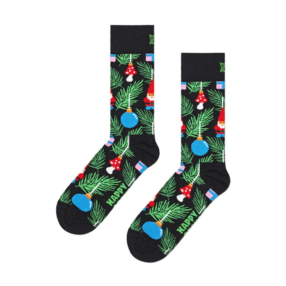 Happy Socks Kerst Kabouters Crew Sokken Multicolor