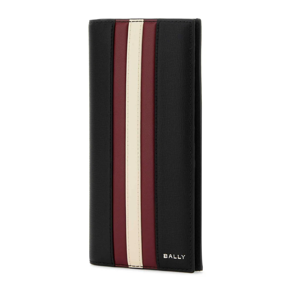 Bally Klassieke Zwarte Leren Portemonnee Black Heren