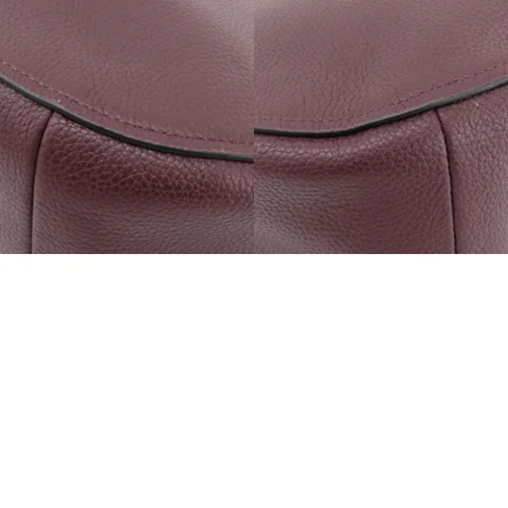 Coach Pre-owned Leather shoulder-bags Purple Dames