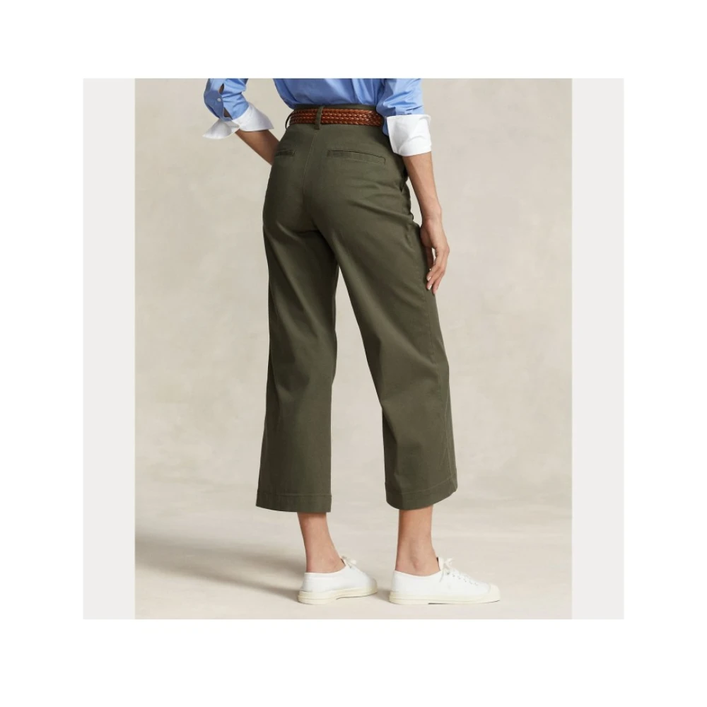 Ralph Lauren Chino Broek Groot Olijf Green Dames