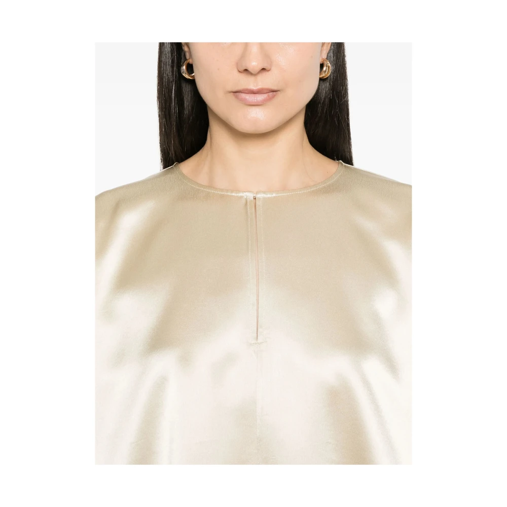 By Malene Birger Beige Keyhole Neck Sweater By Herenne Birger Beige Dames