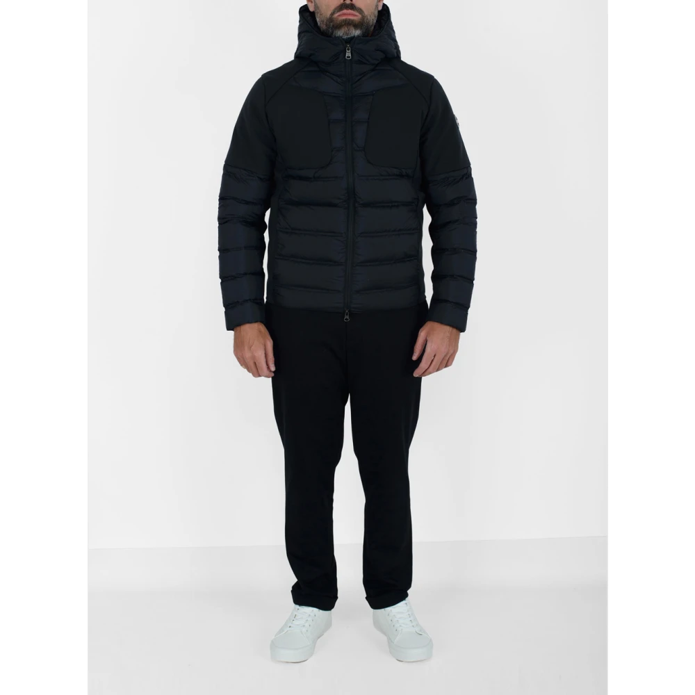 Colmar Zwarte gewatteerde capuchonjas Black Heren