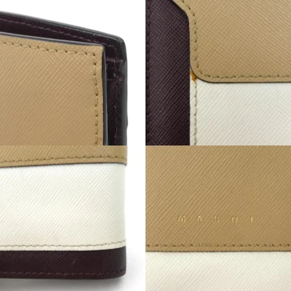 Marni Pre-owned Leather wallets Brown Dames