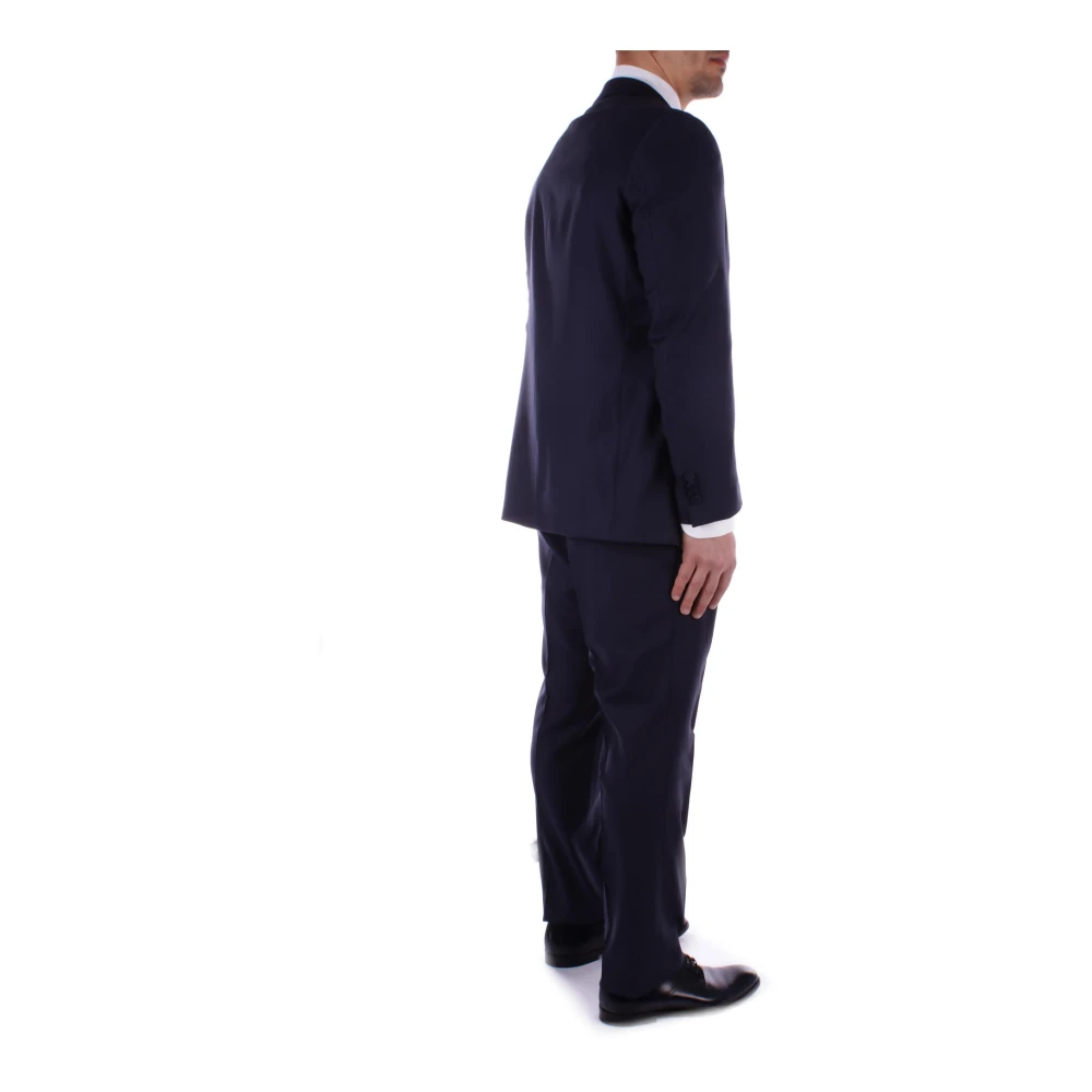 Tagliatore Single Breasted Suits Blue Heren