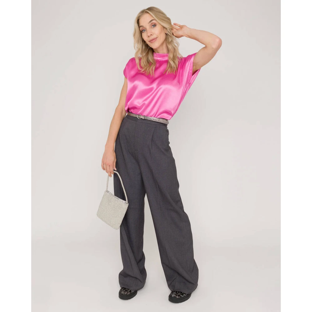 Anna Van Toor Stijlvolle Pantalon voor Vrouwen Gray Dames