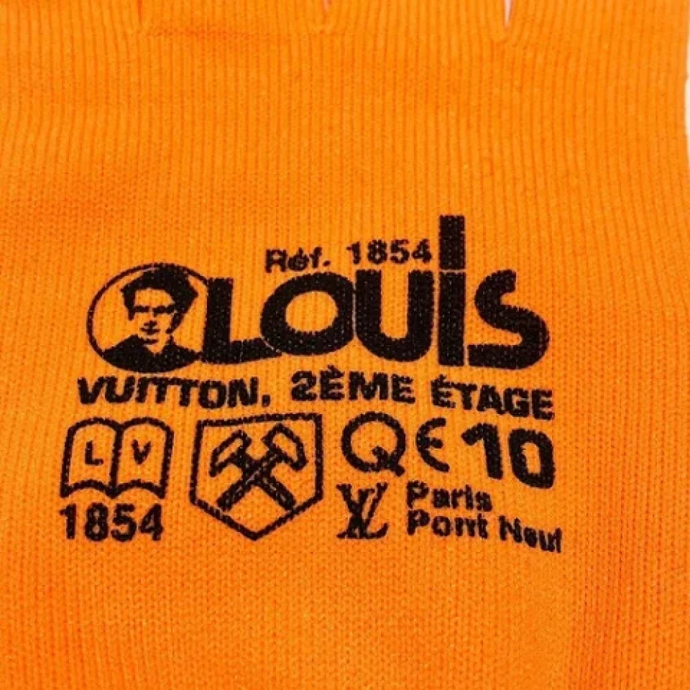 Louis Vuitton Vintage Pre-owned Nylon gloves Orange Heren
