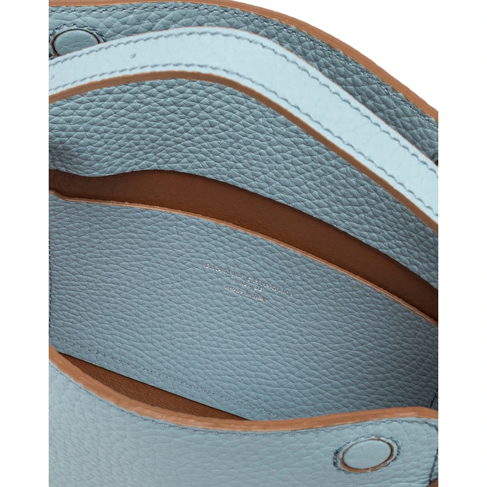 Gianni Chiarini Blauwe schoudertas met klep sluiting Blue Dames
