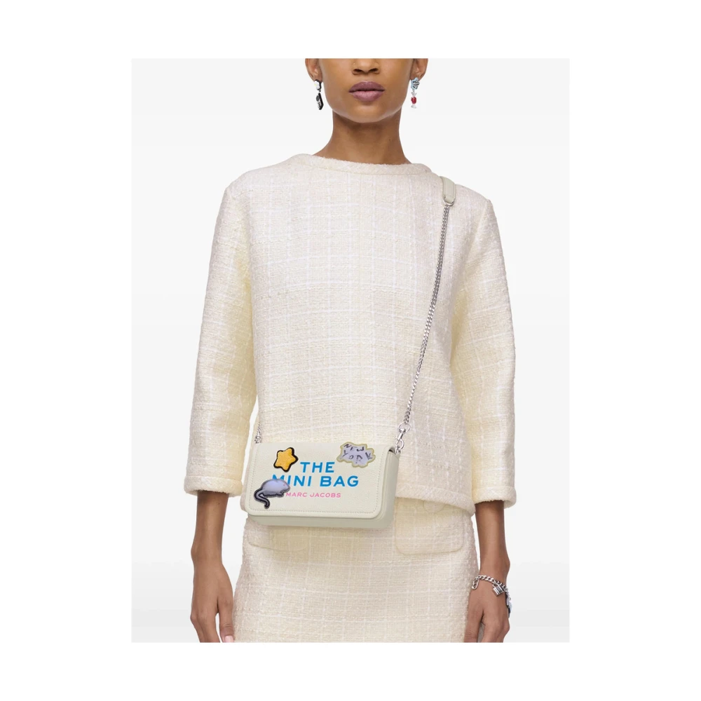 Marc Jacobs Witte Schoudertas met Afneembare Band White Dames