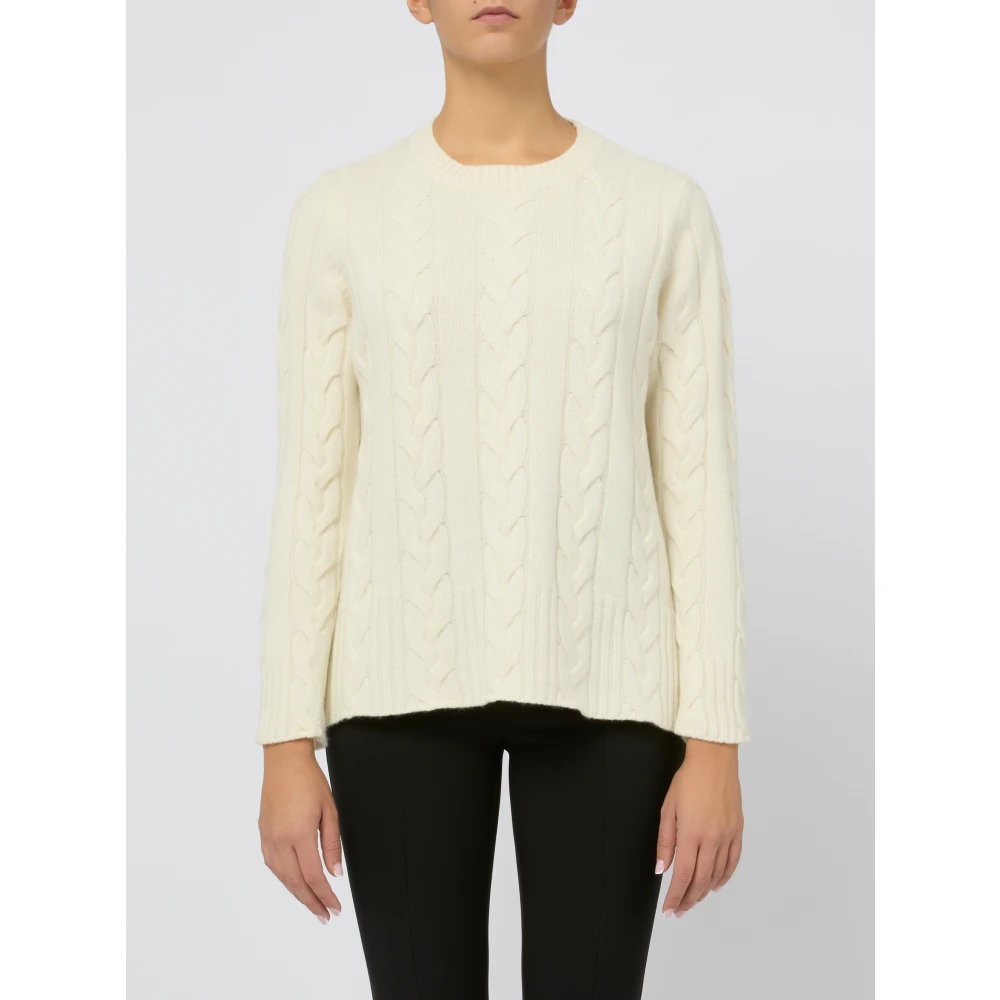 Kangra Bianco Sweater voor Vrouwen Aw24 White Dames