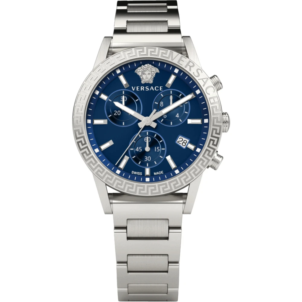 Versace Women's Gray Sport Tech Chronograph Stainless Steel Watch