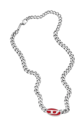 Silver Rostfritt Stål Halsband för Män