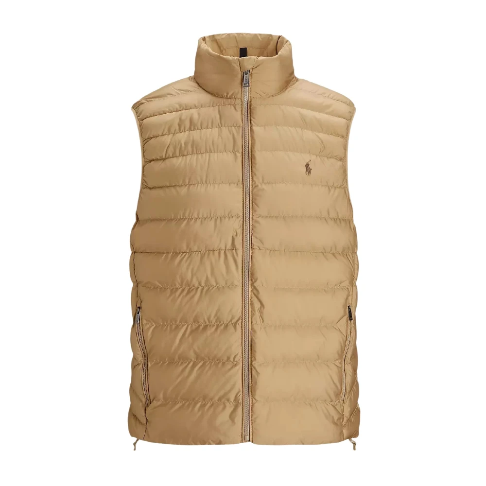Ralph Lauren Lichtbruin Gewatteerd Vest Brown Heren