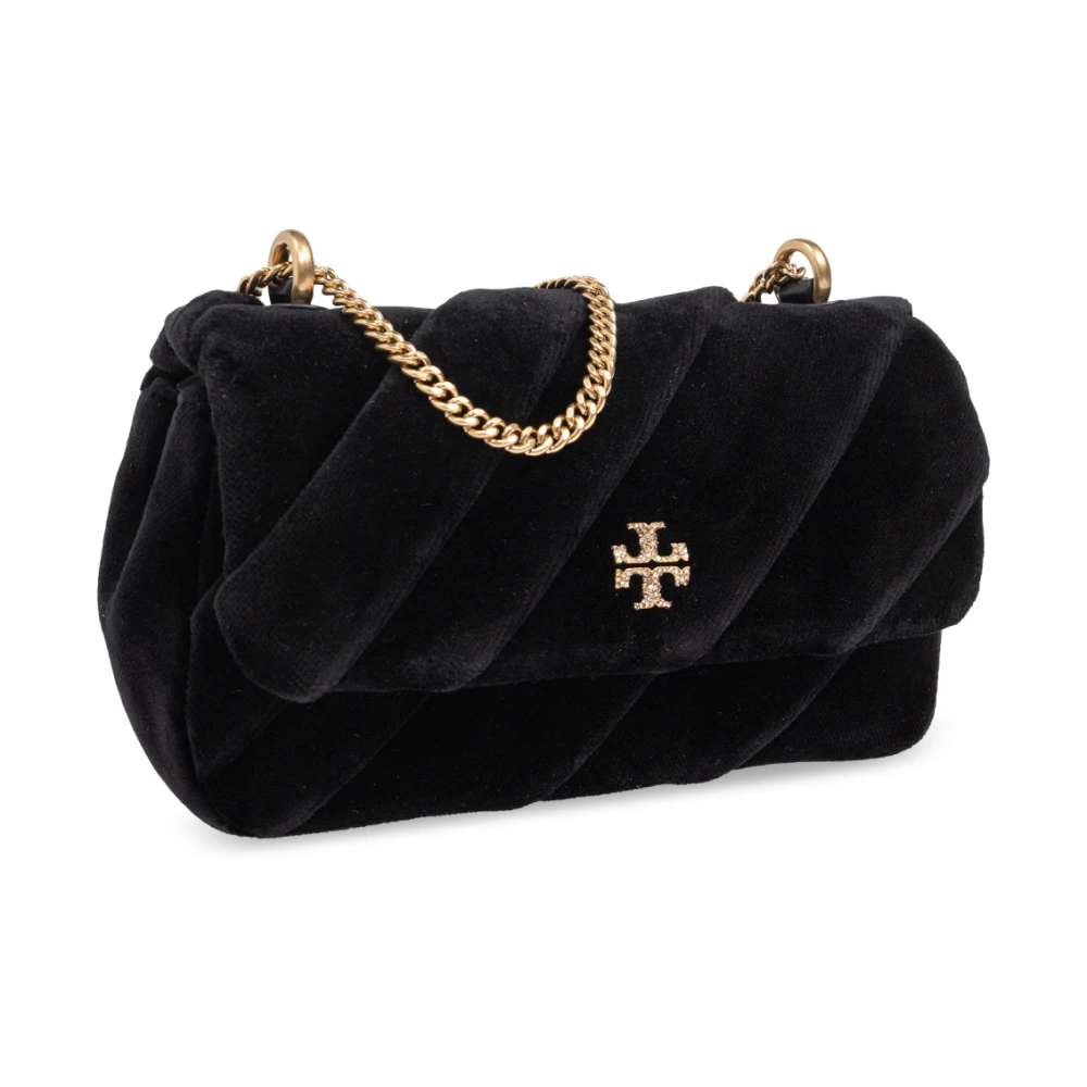 TORY BURCH Fluwelen schoudertas Kira Mini Black Dames