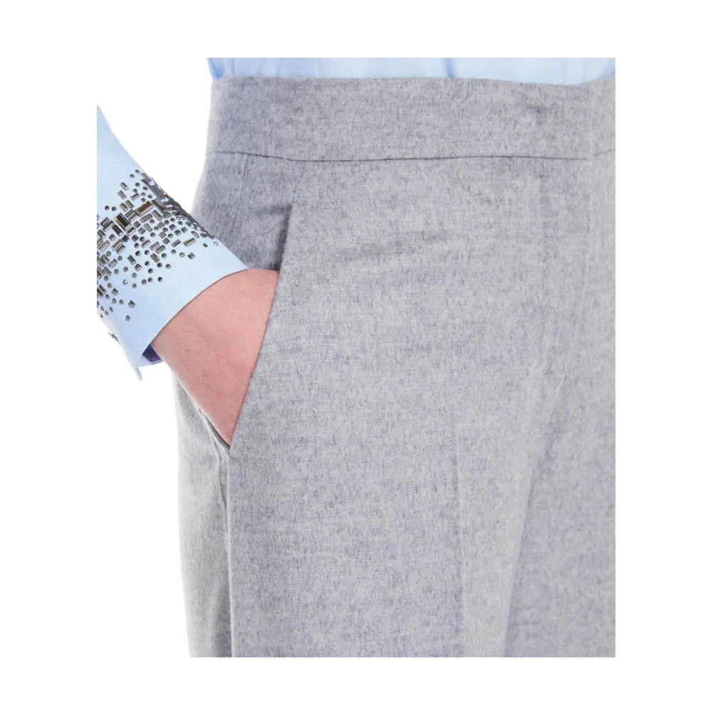 Max Mara Studio Elegante Zwarte Broek voor Vrouwen Gray Dames