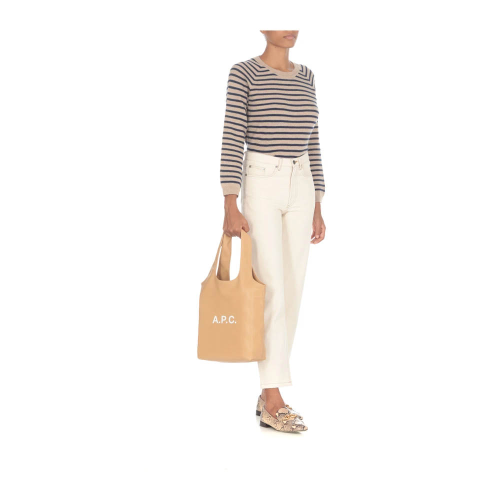 A.p.c. Tote Bag Shopper Beige Dames