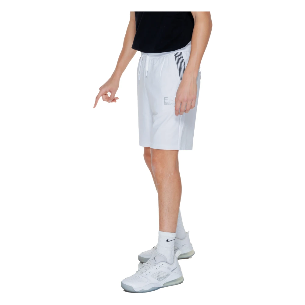 Emporio Armani EA7 Heren Bermuda Shorts Lente Zomer Collectie White Heren