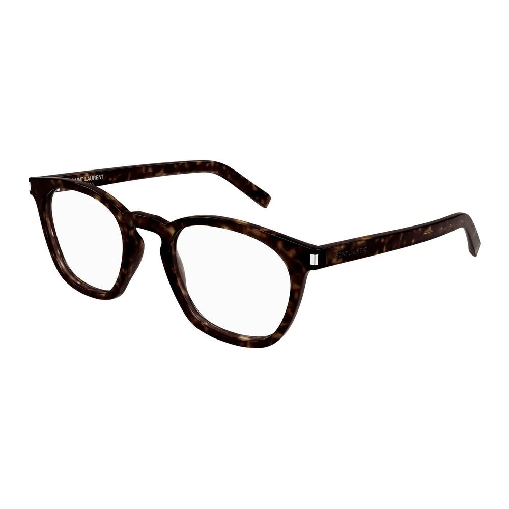 Saint Laurent Unisex Brown Glasses, 50 Mm, Havana Transpa Eyeglasses Sl 28 Opt