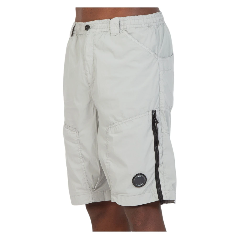 C.P. Company Zipped Shorts in 913 Gray Heren