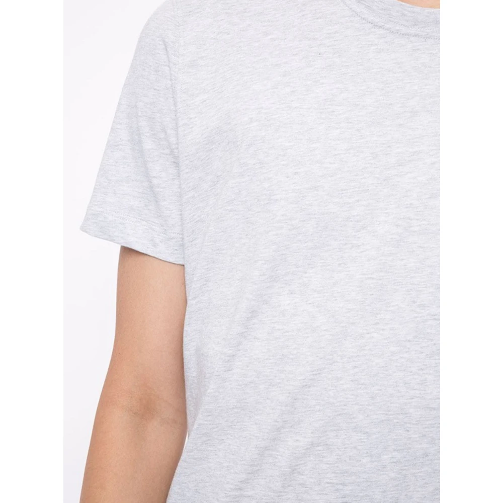 BRUNELLO CUCINELLI Lichtgrijze T-shirt Basic Fit Gray Heren