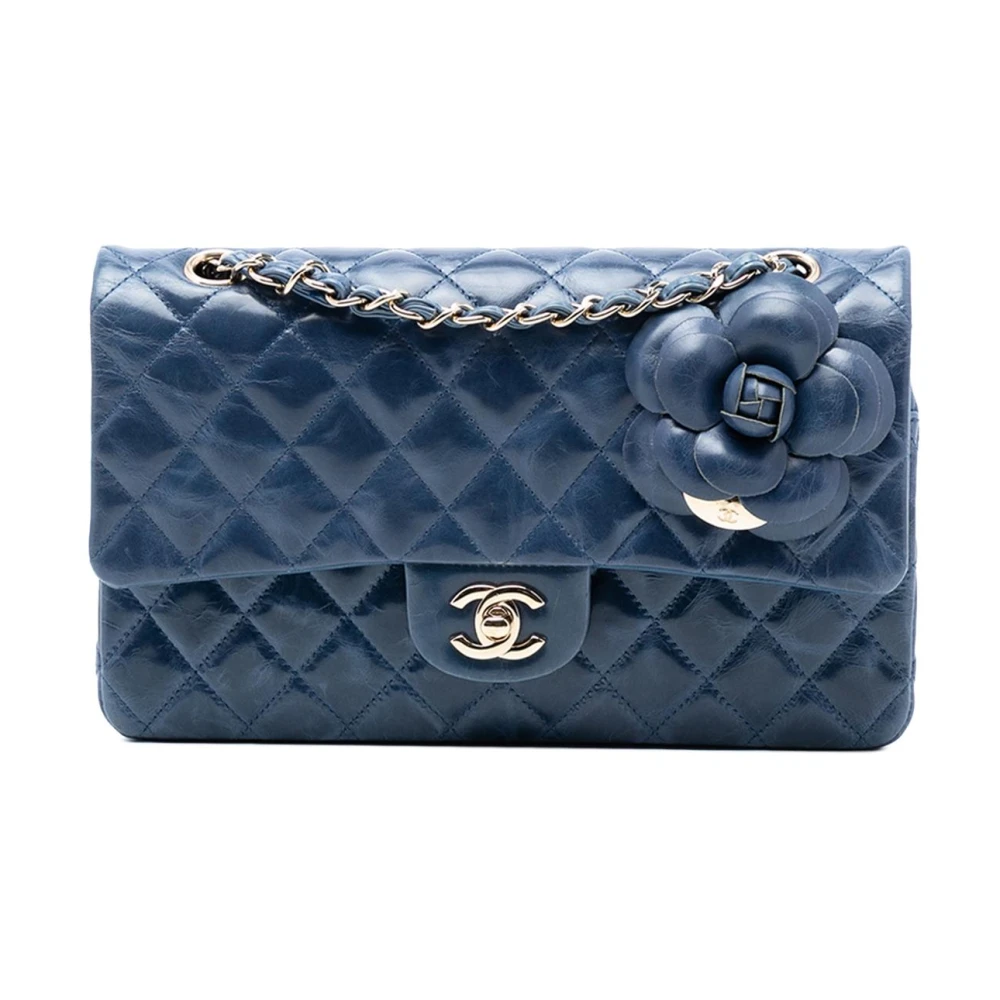 Chanel Vintage Women's Blue Pre-Owned Quilted Flap Bag