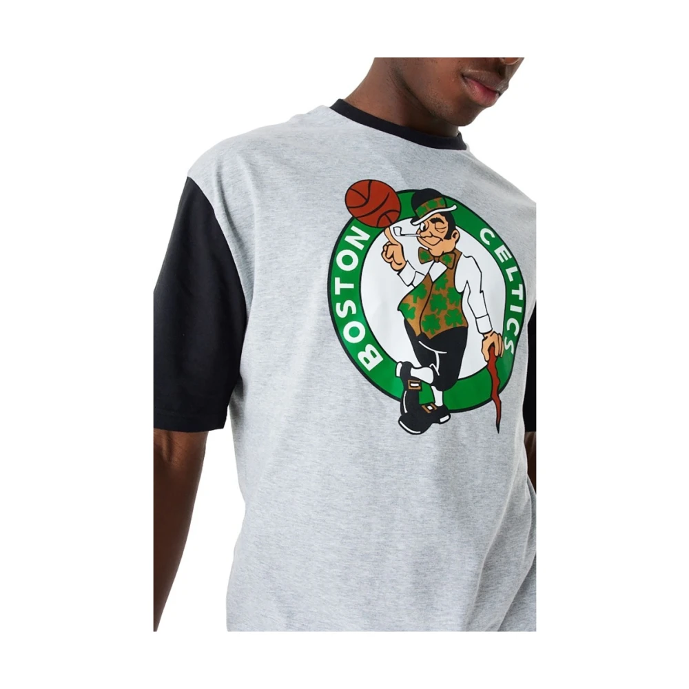 new era Celtics NBA Grijze T-shirt Gray Heren