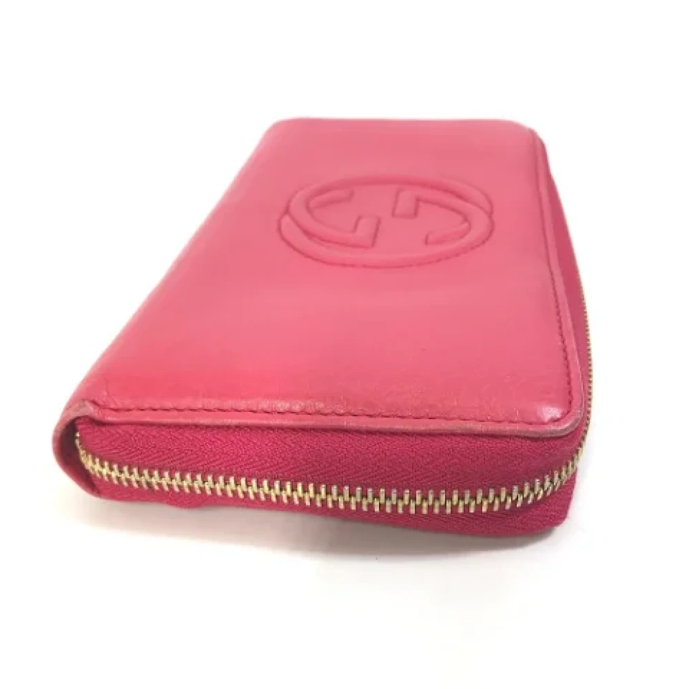 Gucci Vintage Pre-owned Leather wallets Pink Dames