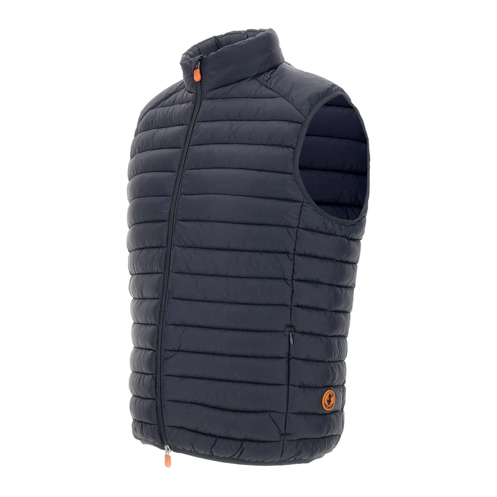 Save The Duck Blauwe Heren Gilet Lichtgewicht Nylon Jas Blue Heren