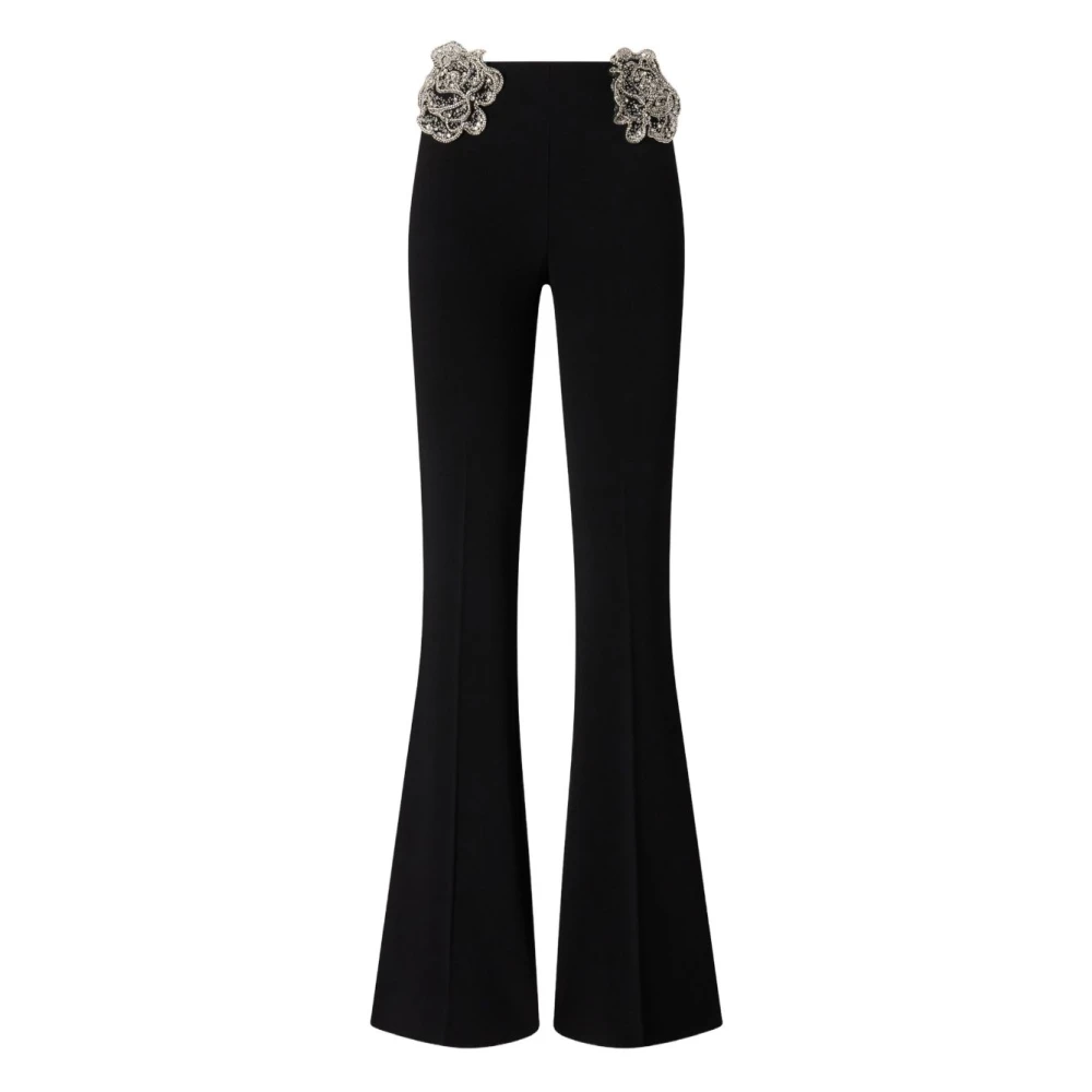 Pinko Women's Black Wide Trousers