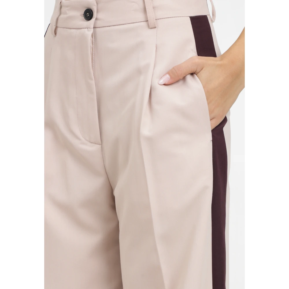 ViCOLO Elegante Roze Palazzo Broek Pink Dames