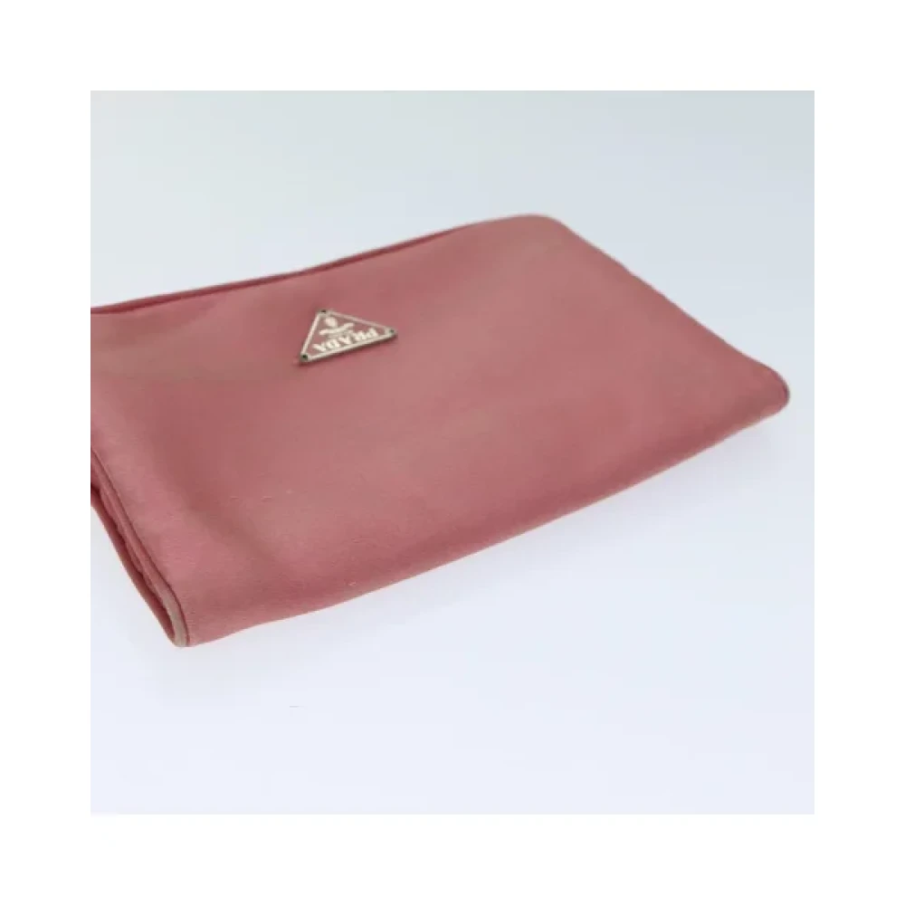 Prada Vintage Pre-owned Satin prada-bags Pink Dames