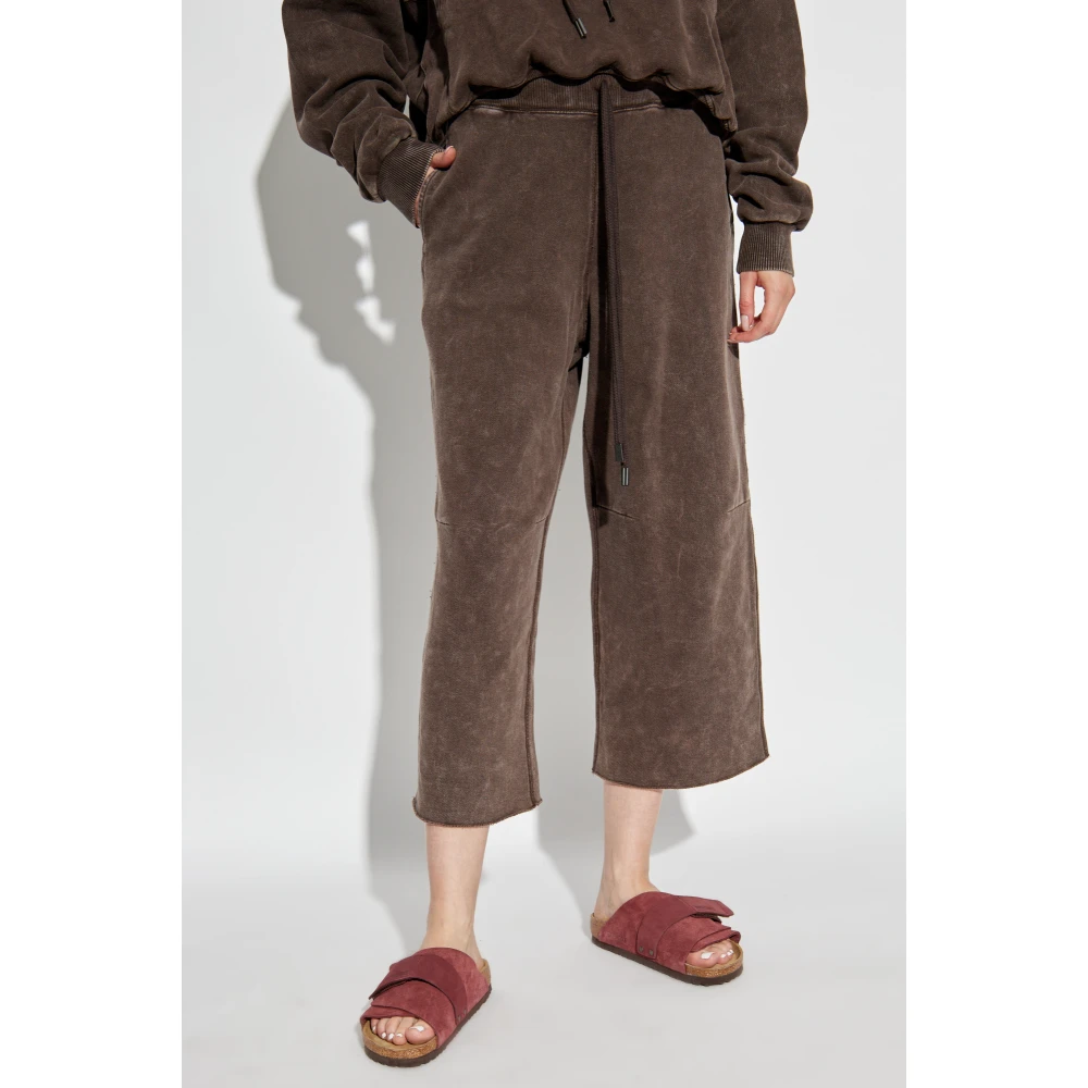 R13 Katoenen broek Brown Dames
