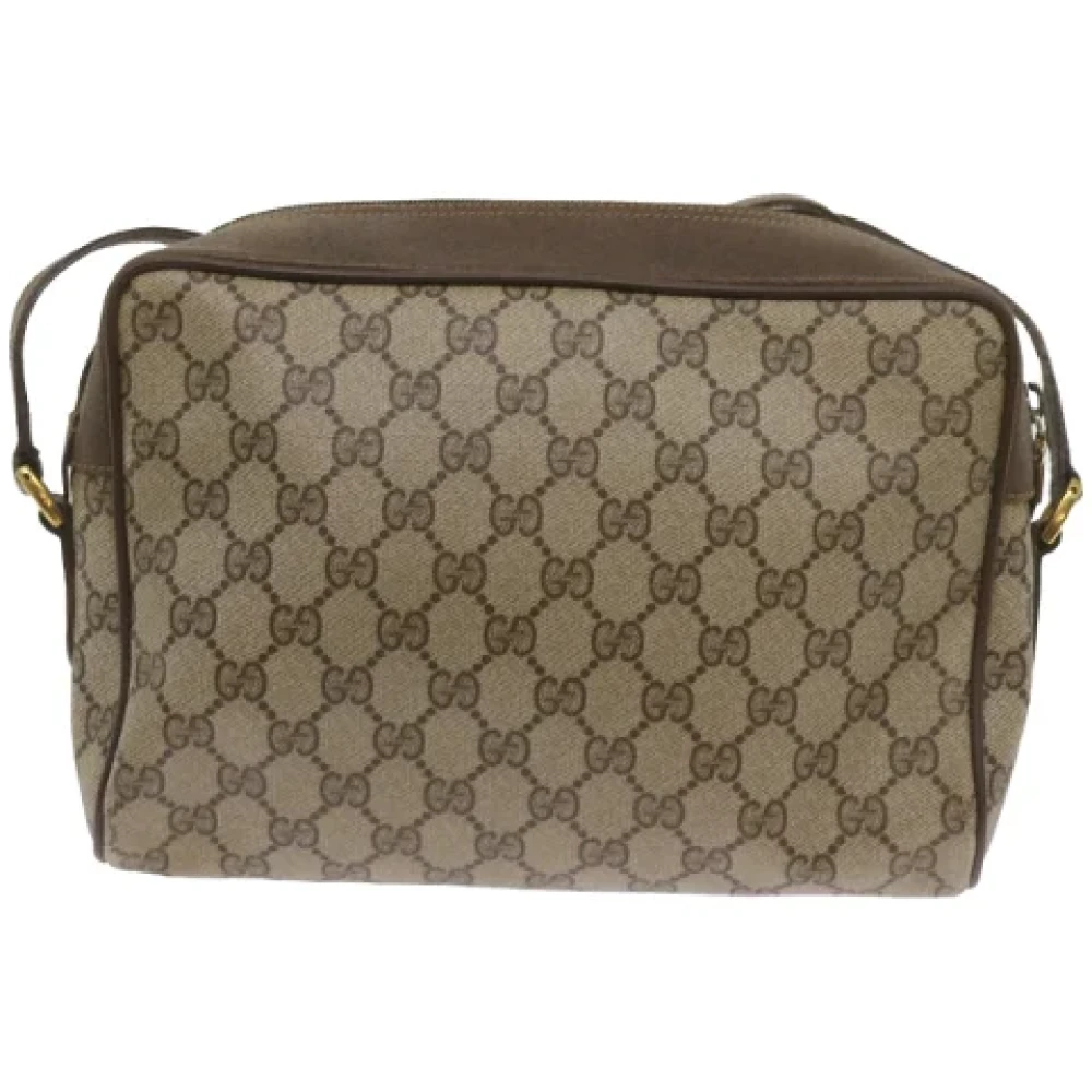 Gucci Vintage Pre-owned Canvas clutches Beige Unisex