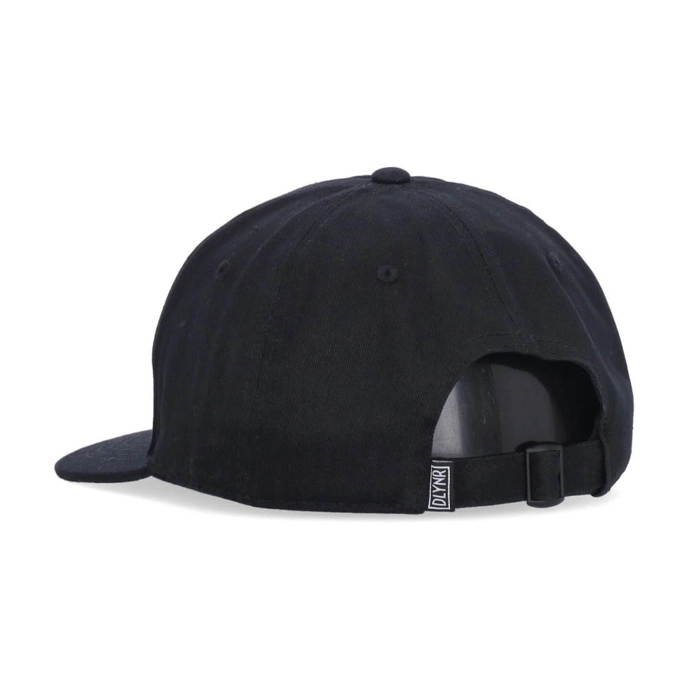 Dolly Noire Platte Klep Pet Zwart Katoen Logo Black Heren