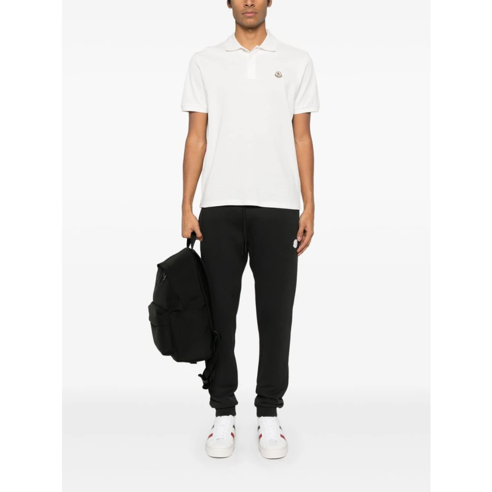 Moncler Witte T-shirts en Polos met Strepen White Heren