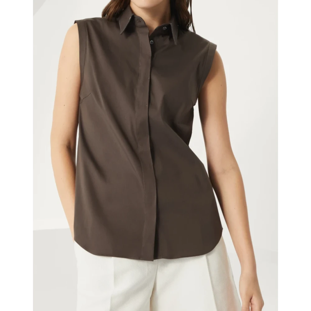 BRUNELLO CUCINELLI Bruine Overhemden voor Mannen Brown Dames