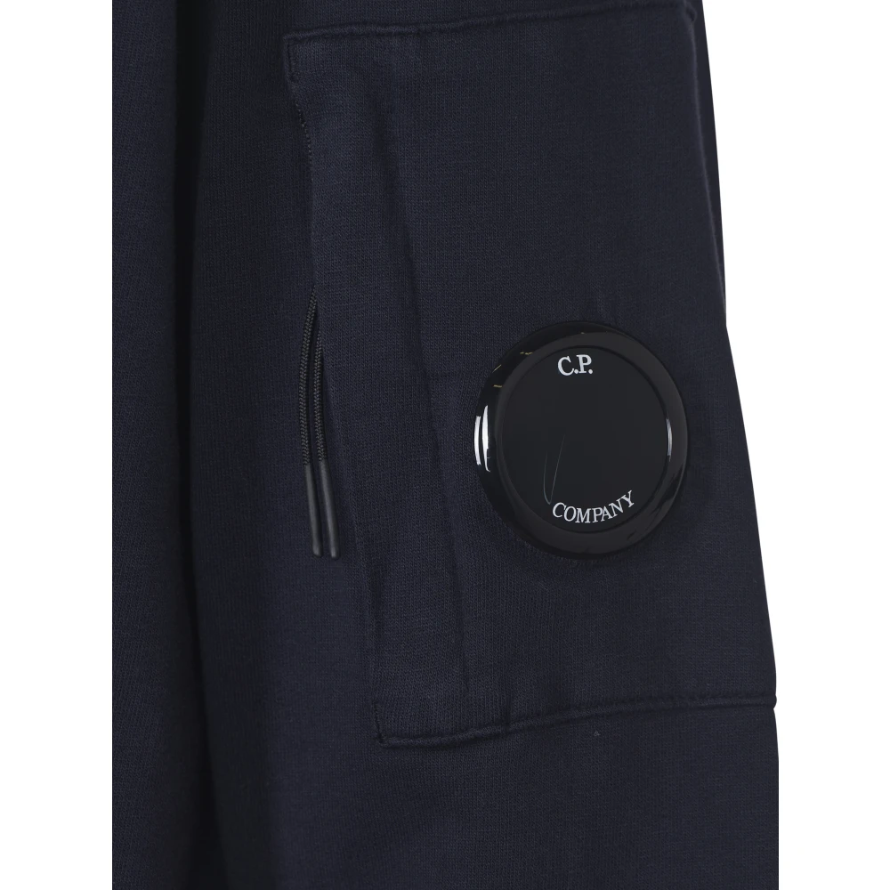 C.P. Company Licht Fleece Crew Neck Sweatshirt Blue Heren