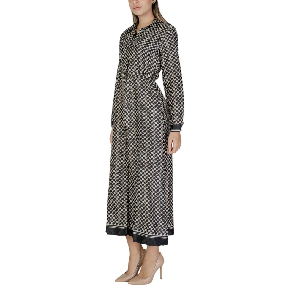 Only Gerecycled Polyester Zwarte Jurk Herfst Winter Collectie Black Dames