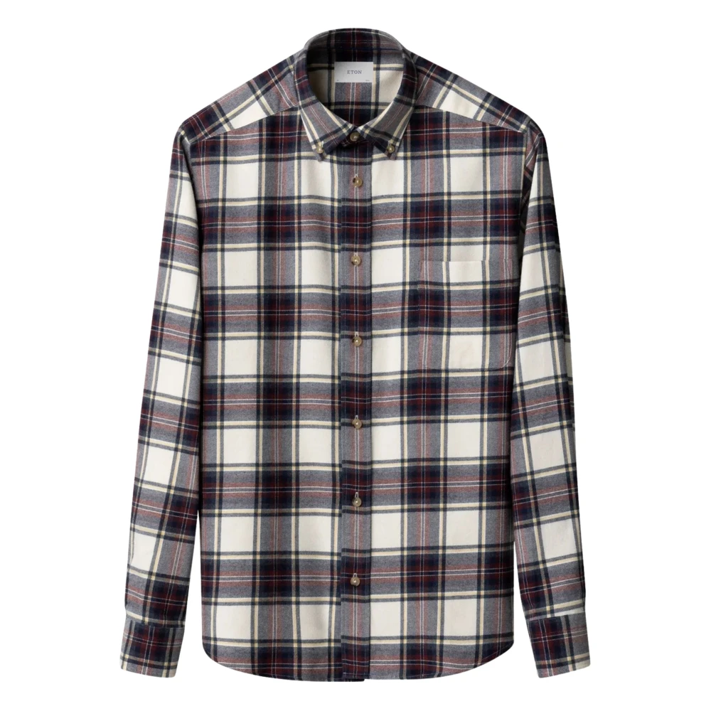 Eton Men's Multicolor Casual Shirts, M, Long Sleeve Shirt