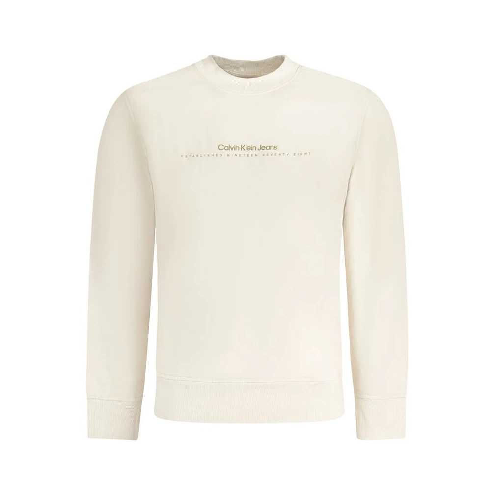 Calvin Klein Beige Katoenen Trui Beige Heren