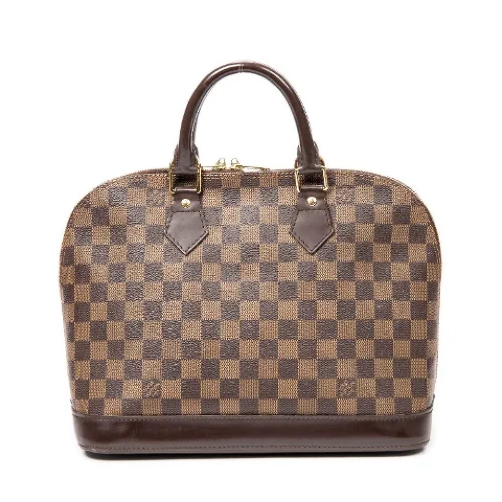 Pre-owned Brunt stoff Louis Vuitton veske