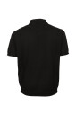 polo-noir-en-coton-et-lin